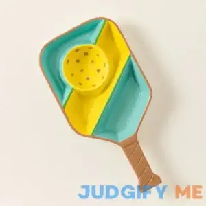 Pickleball Paddle Snack Tray Serving Pltrs & Trys