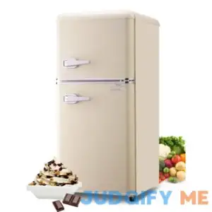 Krib Bling 3.5 Cu.ft Mini Fridge with 7 Level Thermostat