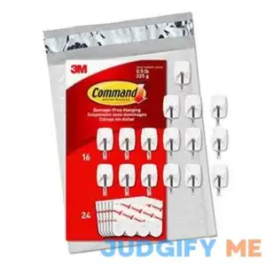 Command Small Wire Hooks 16-Hooks