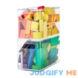 The Home Edit Clear Plastic Narrow Storage Bins