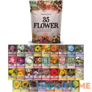 Gardeners Basics 35 Flower Seed Assortment Create a Garden with Vibrant