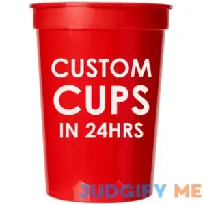 1 Plastic Cups Printed Stadium Cups [Sample] | 24Hourwristbands