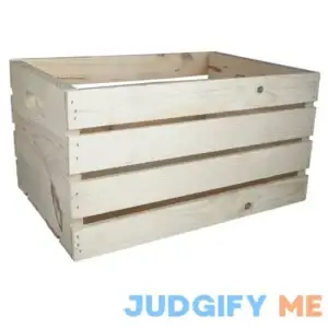 Large Wooden Crate by Make Market in Brown