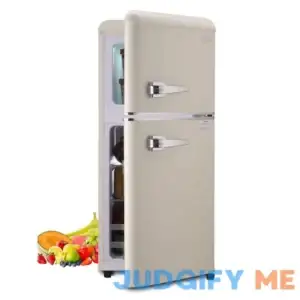 KRIB BLING Retro Fridge With Freezer
