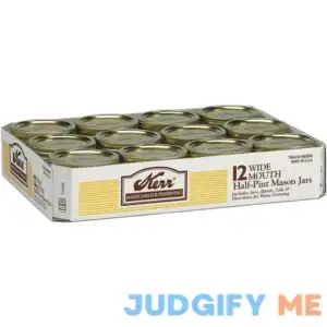 Kerr Regular Mason Jar Half Pint 8oz Pack of 12