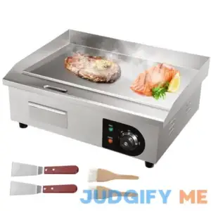 VEVOR 21 in. 1600W Countertop Flat Top Commercial Electric Griddle