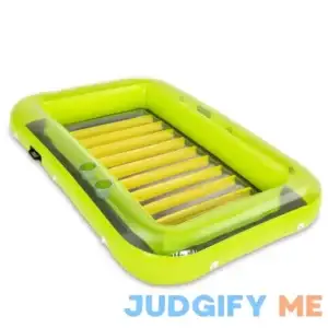 Sloosh Inflatable Tanning Pool Lounger Float 70 inch x 46 inch Large Suntan Tub