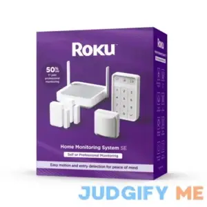 Roku Smart Home 5-Piece Home Monitoring System Bundle Wi-Fi-Enabled Indoor Battery-Powered with Free Self-Monitoring