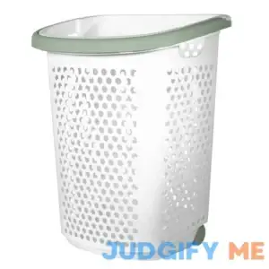 Home Logic Rolling Laundry Hamper White