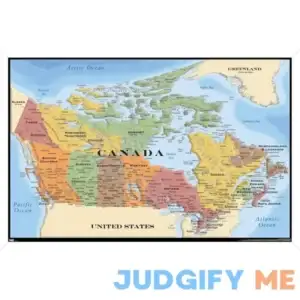 Trends International Canada Map Wall Poster