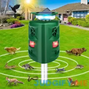 Solar Animal Repeller 360В°Ultrasonic Animal Repeller Cat Repellent Outdoor