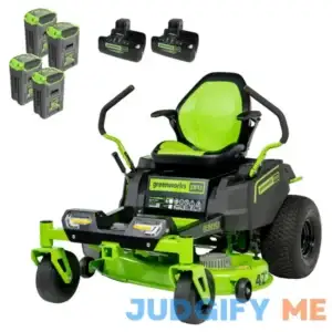 Greenworks 60V 42 Electric CrossoverZ Zero Turn Mower with 8 Ah Batteries and Dual Port Turbo Chargers
