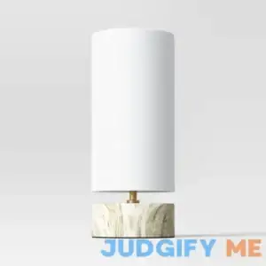 Threshold Faux Marble Mini Table Lamp