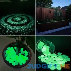 NAMTSO Glow in The Dark Rocks Outdoor Glow Rocks for Outdoor Decor