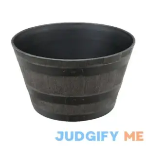 Red Shed Whiskey Barrel Planter