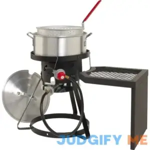 Outdoor Gourmet 10 qt Fish Fryer Set with Side Table Black - Fryers at Academy Sports