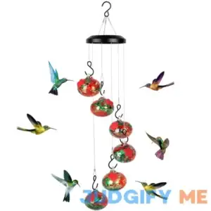 Headak Life Charming Wind Chimes Hummingbird feeders for Outdoors Hanging ant and bee Proof