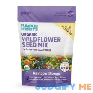 Back to the Roots Organic Rainbow Blooms Wildflower Seed Mix