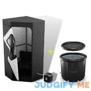Ultimate Recovery Bundle: SaunaBox SmartSteam Sauna Kit + Cold Plunge Ice Tub