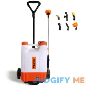 VEVOR Battery Powered Backpack Sprayer 0-94 PSI Adjustable 4 Tank