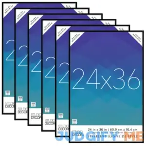 6 Pack: Poster Frame Styleline by Studio Decor in Black | 24" x 36" | Michaels