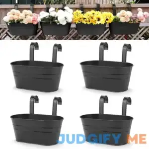 OGIMA 4pcs Large Hanging Flower Pots