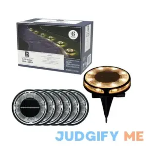 Member's Mark 6-Piece LED Solar Disc Lights