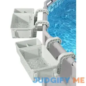 POOLHACKER 2 Sets Poolside Storage Basket Above Ground Pool Accessories