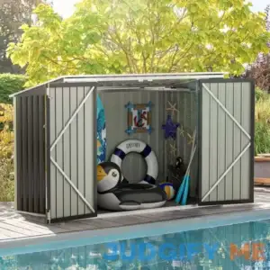JUMMICO Pool Horizontal Storage Shed
