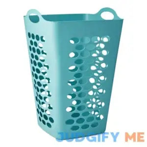 Mainstays Flexible Plastic Square Laundry Hamper