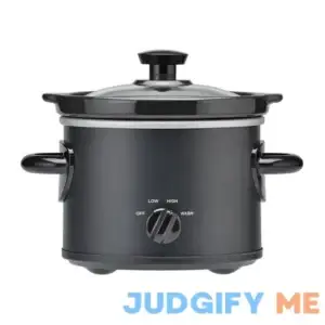 Mainstays 2 QT Slow Cooker Matte Black Finish