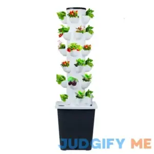 Hydroponics Growing System 30-Holes Vertical Garden Planter Indoor Smart Garden Kit with Pump and Movable Water Tank Vegetable Plant Gift