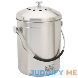 Black+Decker Compost Bin Stainless Steel