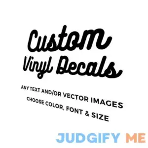 Custom Vinyl Decals - Make Your Own Personalized Decal - Car/Window/Laptop/Bottle/Glassware/Wedding/Business - Any Text/Image/Logo