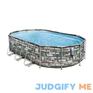 Coleman 20' Power Steel Comfort Jet Oval 48 inch Deep Metal Frame Above Ground Pool