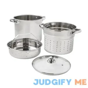 Mainstays Stainless Steel Multi-Cooker with Glass Lid