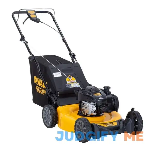 DEWALT 21 in. 150cc Briggs and Stratton 625ex Engine Rear Wheel Drive 2-in-1 Gas Self Propelled Walk Behind Lawn Mower DEWALT 21 in. 150cc Briggs and Stratton 625ex Engine Rear Wheel Drive 2-in-1 Gas Self Propelled Walk Behind Lawn Mower