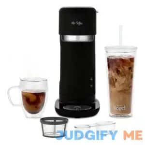 Mr. Coffee Single-Serve Iced and Hot Coffee Maker with Reusable Tumbler and Coffee Filter