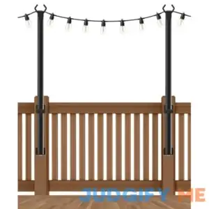 beizelte 2 pack 4 ft string light poles