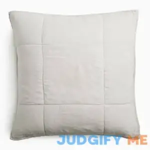 West Elm European Linen Box Stitch