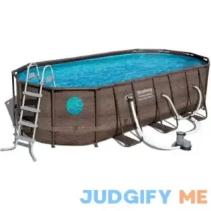 18ft x 9ft x 48 inch Swimming Pool Set with Pump and Maintenance Kit