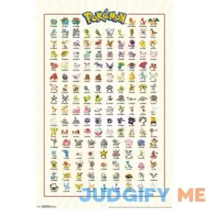 Trends International Pokmon Kanto Grid Wall Poster