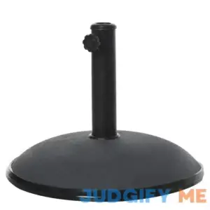 Outsunny 20" 55 lbs Round Cement Umbrella Base Stand Market Parasol Holder with Tightening Knob & Easy Setup