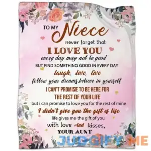 Riediovs Niece Gifts from Auntie Niece Blanket 60" x 50" to My Niece Gifts from Aunt