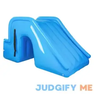Hoosunny Pool Slide - Inflatable Swimming Water Slide Universal Trampoline Ladder Backyard Slide for Kids Ages 3-12