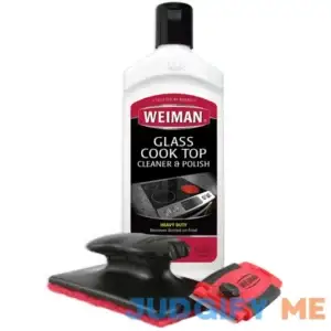 Weiman Cooktop and Stove Top Cleaner Kit Glass Cook Top Cleaner and Polish 10 oz. Scrubbing Pad