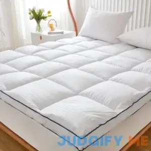 SWTMERRY King Size Mattress Pad Topper - Extra Thick Quilted Fitted Mattress Protector Pillow Cotton Top with 21" Deep Pocket for 8-24 inches