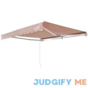 VEVOR Manual Retractable Awning 8 ft Outdoor Patio Awning Retractable Sun Shade