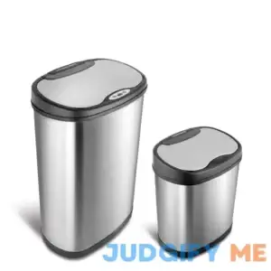 NINESTARS Stainless Steel Motion Sensor Trash Can