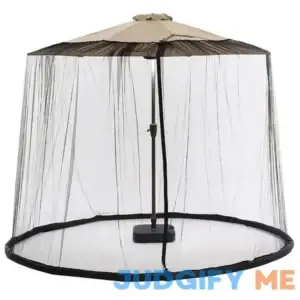 Amazing for less 2-Pack of 9ft Patio Umbrella Bug Screen w/Zipper Door and Polyester Netting